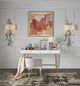 Universal Explore Home™ Love. Joy. Bliss. Miranda Kerr Home Gold/White Lacquer Allure Vanity Desk-1