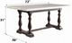 ACME Furniture Gerardo White Marble Top Dining Table with Weathered Espresso Base-2