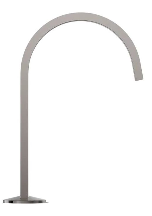 KOHLER® Components® Vibrant Titanium Bathroom Sink Faucet Spout with Ribbon Design-2