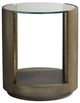 Vanguard® Furniture Axis Brown Round Lamp Table-1