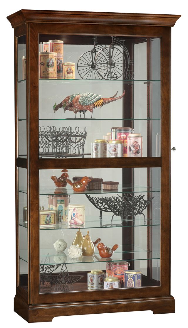 Howard Miller® Tyler Cherry Bordeaux Curio Cabinet-0