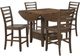 Steve Silver Co. Java Brown Counter Height Dining Set with 4-Piece Joanna Counter Height Chairs -0