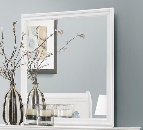 Bernards Bianco White White Mirror-0