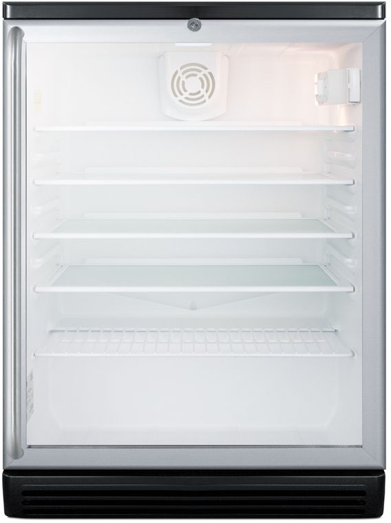 Summit® Commercial Series 24" 5.5 Cu. Ft. Stainless Steel Beverage Center-0