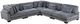 Homelegance® Traverse 5-Piece Gray 135" Modular Sectional-0