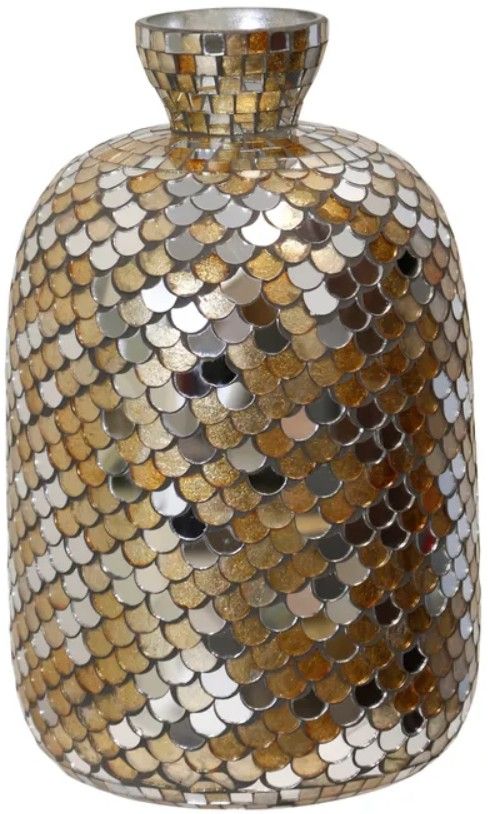 Stylecraft Brown Mosaic 14" Vase-0
