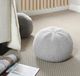 StyleCraft Dann Foley Lifestyle Soft Gray Sphere Plush Pillow-1