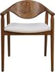 Uttermost® Augusta Walnut/White Dining Arm Chair-4