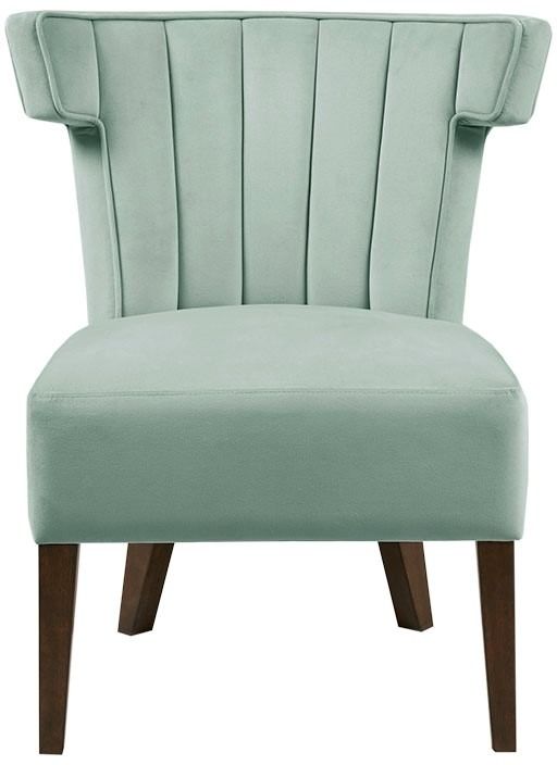 Olliix by Madison Park Grafton Blue Armless Accent Lounge Chair-0