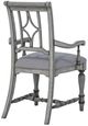 Flexsteel® Plymouth 2-Piece Weathered Graywash Upholstered Dining Arm Chair Set-4