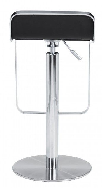 Zuo® Modern Equino Black/Plated Steel Bar Stool-3