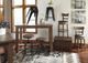 Signature Design by Ashley® Pinnadel Light Brown Tall Upholstered Swivel Bar Stool-3