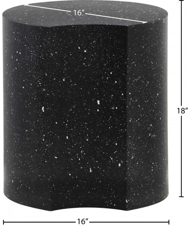Meridian Furniture Dimple Black 18'' End Table-2