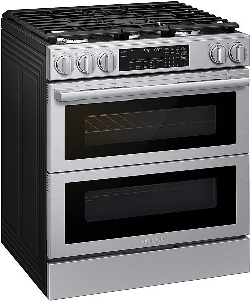 Samsung 30" Silver Slide-In Gas Range with Air Fry Max-3