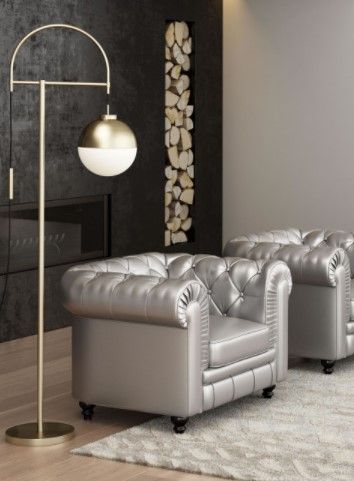 Zuo® Modern Waterloo White/Brushed Bronze Floor Lamp-1