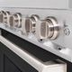 ZLINE Classic 30" Satin Stainless Steel Pro Style Dual Fuel Range with Black Matte Door-2