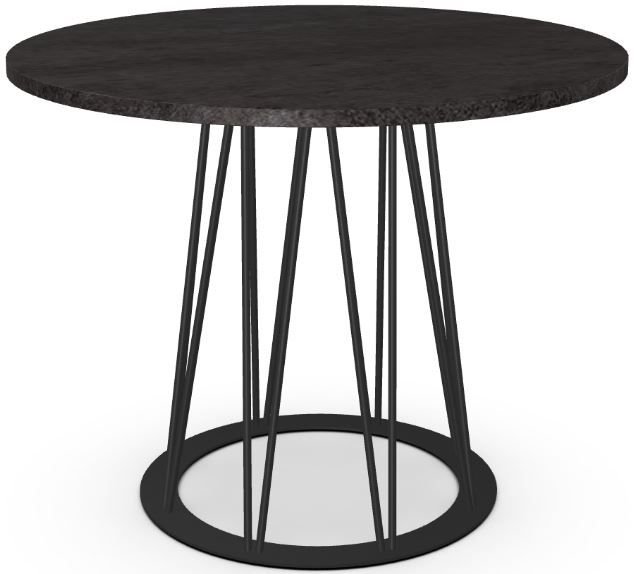 Amisco Customizable Calypso Round Dining Table with 39" Thermo Fused Laminate Top -3