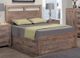 Handstone Steel City Queen 4 Drawer Storage Platform Bed With 21” Low Footboard-0