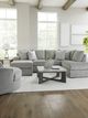 Signature Design by Ashley® Casselbury Cement Oversized Swivel Accent Chair-4