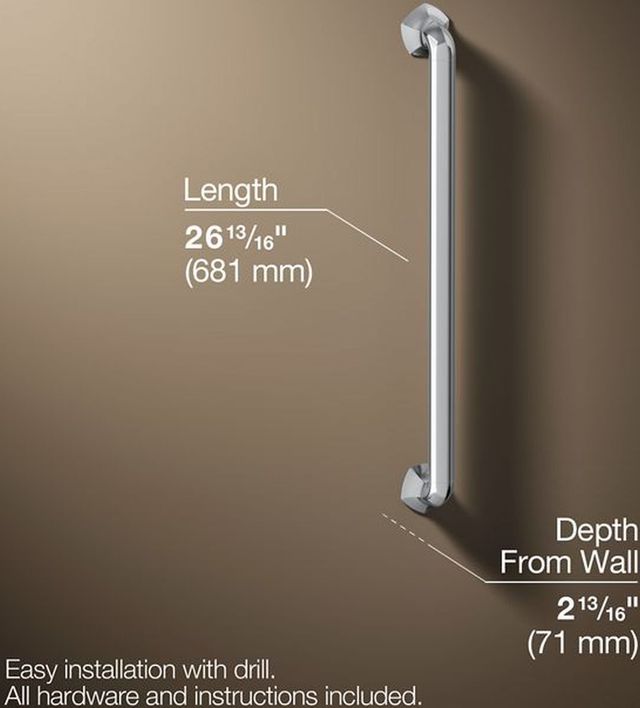 KOHLER® Occasion® Polished Chrome 24" Grab Bar-1