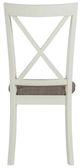Powell® Jane Rustic Taupe/Vanilla White Side Chair-4
