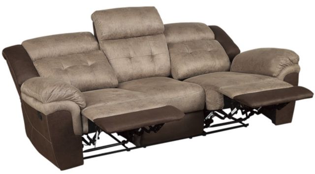 Homelegance® Chai Two-Tone Double Manual Reclining Sofa-4