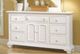 American Woodcrafters 6510 Cottage Traditions Clean White Cottage Triple Dresser-1