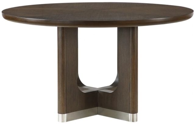 Homelegance® Clara Brown Round Dining Table-0