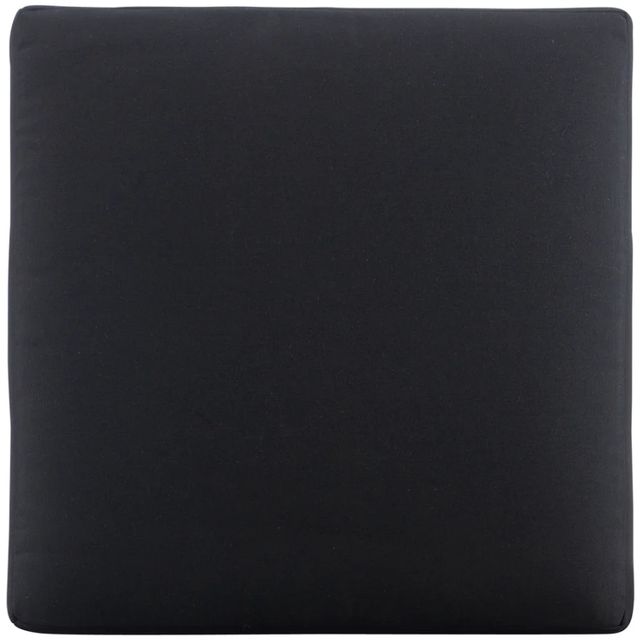 Linon Alora Black Aluminum/Fabric Outdoor Ottoman-3