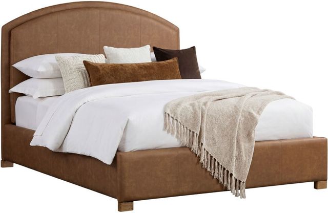 Intercon Jackson Brown Queen Upholstered Panel Bed-0