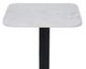 Renwil® Laila Matte White Marble Top Side Table with Matte Black Base-1