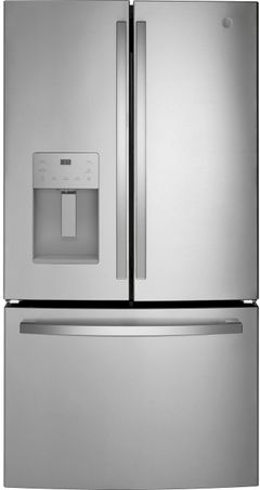 GE® 36 in. 25.6 Cu. Ft. Fingerprint Resistant Stainless Steel French Door Refrigerator