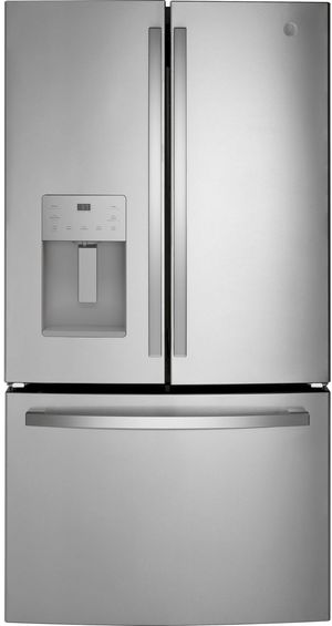 GE® 36 in. 25.6 Cu. Ft. Fingerprint Resistant Stainless Steel French Door Refrigerator