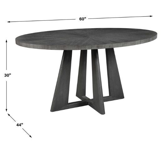 Uttermost® Pulsar Gray Walnut Dining Table-2