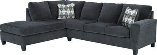 Signature Design by Ashley® Abinger 2-Piece Smoke Left-Arm Facing Sectional and Chaise