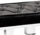 Wildwood Lamps Contemporary Greta Black Leather Bench-1