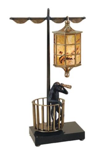 Maitland-Smith® Monkey Lookout Dark Bronze Table Lamp