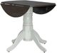 Liberty Furniture Brook Bay Carbon Gray Drop Leaf Table with Textured White Base-4