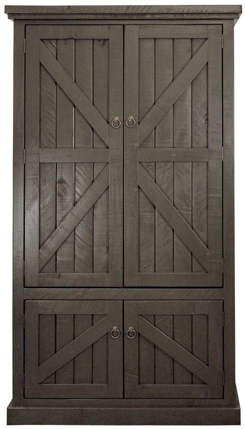 American Heartland Manufacturing Rustic Double Door Armoire-1