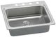 Elkay Lustertone® Classic Lustruous Satin 25" x 22" 1-Hole Single Bowl Drop-in ADA Sink with Perfect Drain® & Quick-clip-0