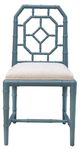 Furniture Classics Wilson Light Blue/White Dining Side Chair-1