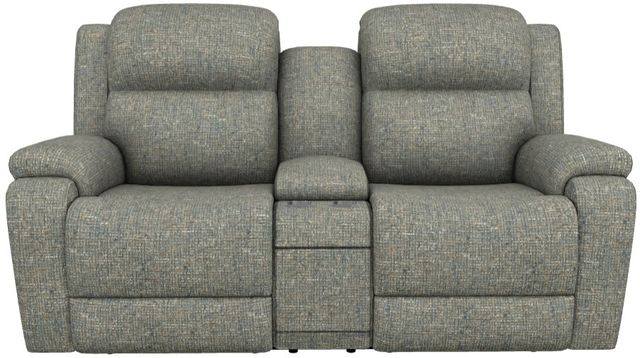 La-Z-Boy® Dorian Atlantic Power Reclining Loveseat with Console, Headrest, and Lumbar-1