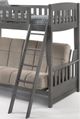 Night & Day Furniture™ Cinnamon Stonewash Twin/Full Futon Bunk Bed-1