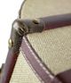 A & B Home Beige/Brown/Red Semi Round Hatbox-4