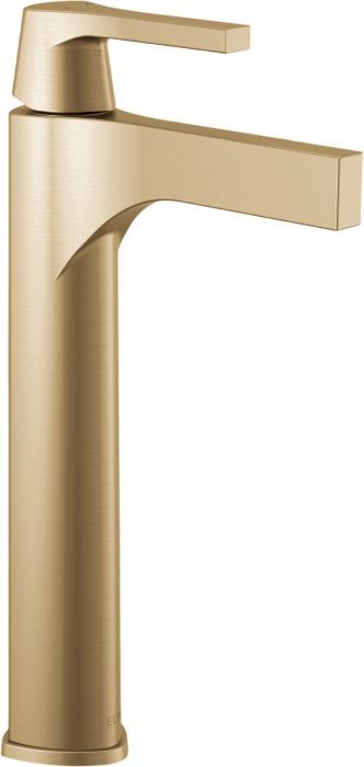Delta Zura® Champagne Bronze Single Handle Vessel Bathroom Faucet-0