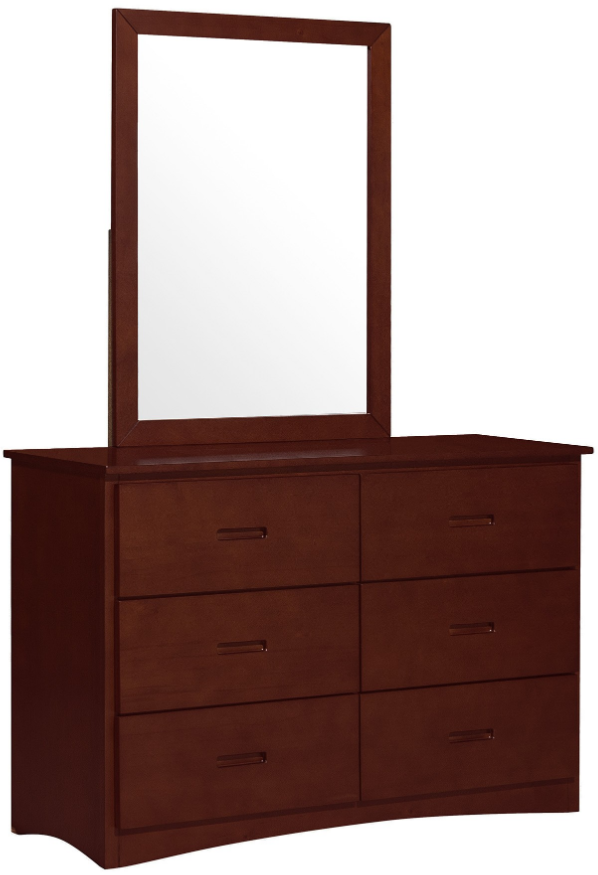 Mazin Furniture Rowe Dark Cherry Dresser-1