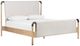 Four Hands Harriett Brown/Gibson Wheat Queen Upholstered Panel Bed-0