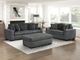 Homelegance® Athena Dark Gray Ottoman-1
