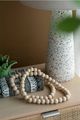A & B Home Beige Dia Pine Sphere Beads Decorative Object-4