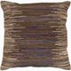 Surya Zander Dark Brown 20"x20" Pillow Shell with Down Insert-0